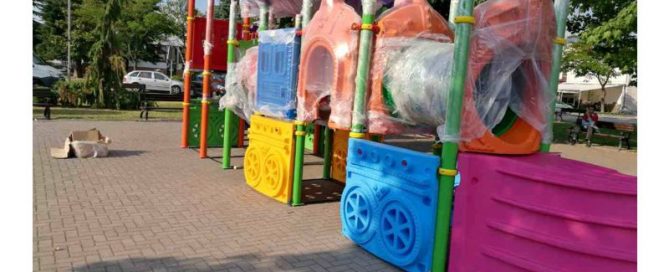 Tren Temalı Çocuk Oyun Parkı