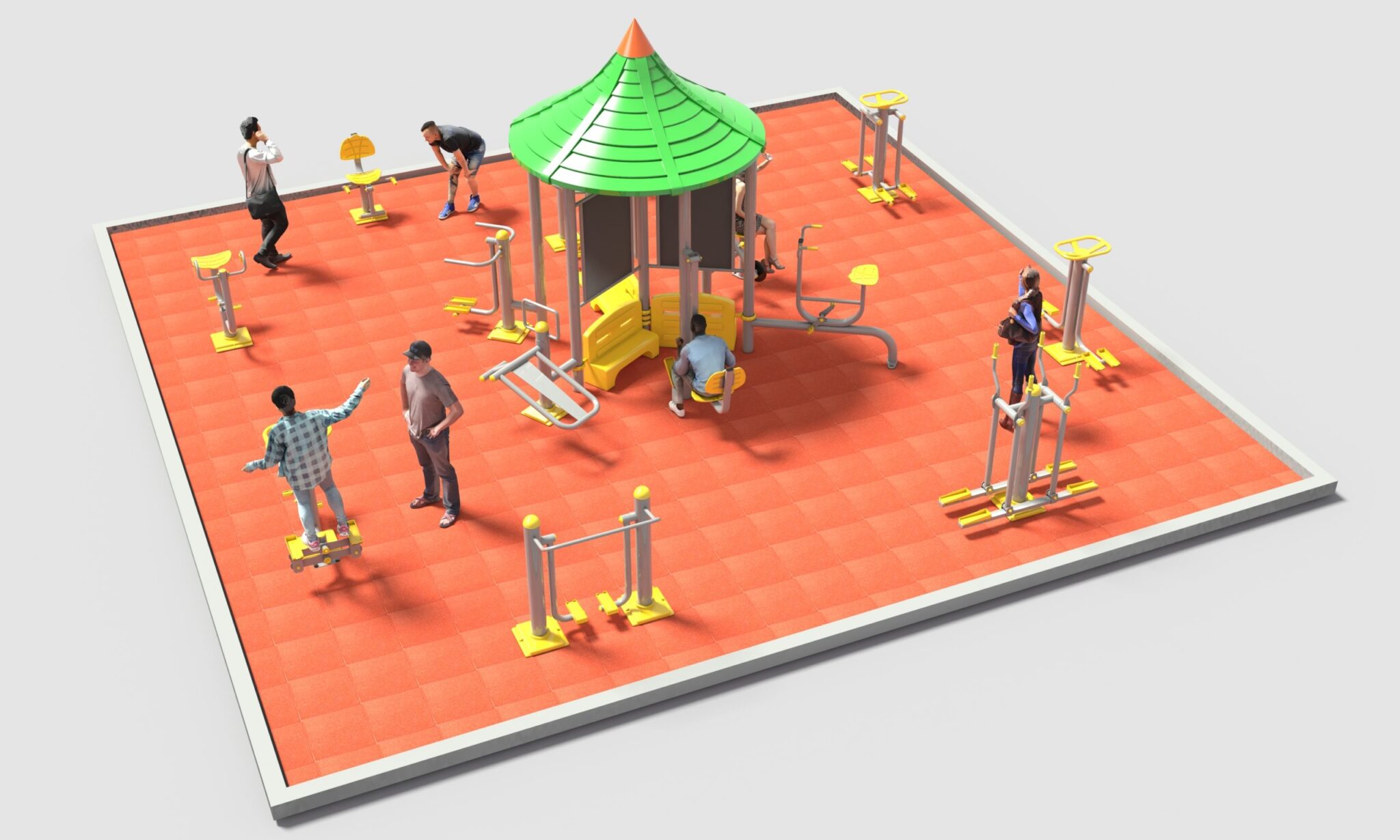 Park Spor Aletleri Klasik Seri Açık Alan Spor Aletleri Soylu Grup