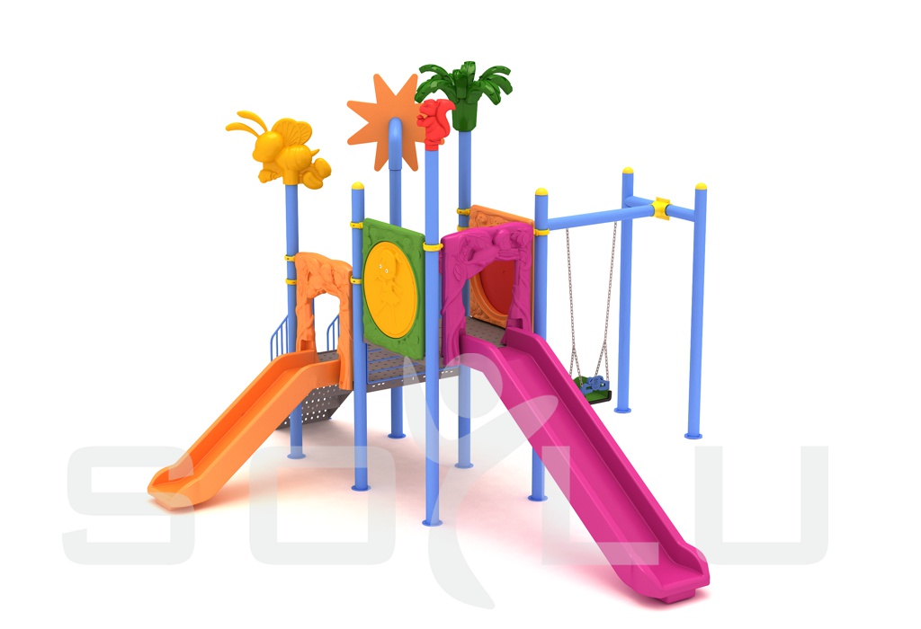Parque Infantil Jarama. Conjunto modular de juegos infantiles