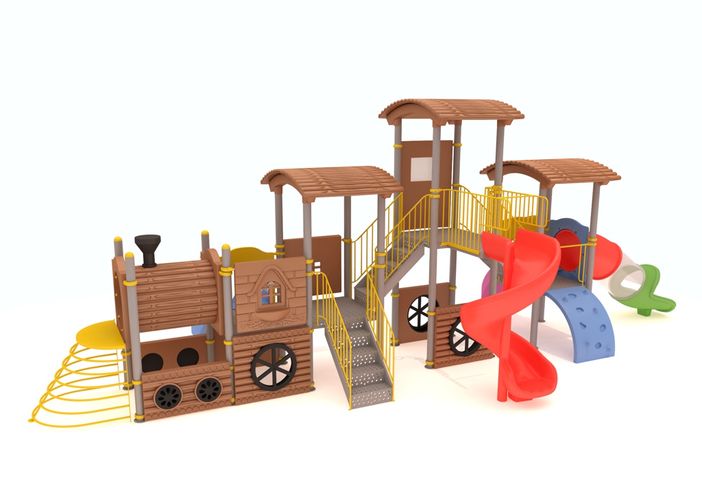 Maquina de tren parque infantil - Locomotora